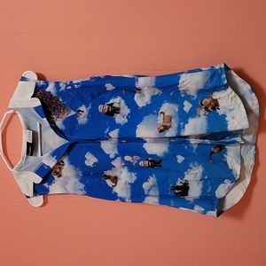 Disney Pixar UP Black Milk button up tank Medium
